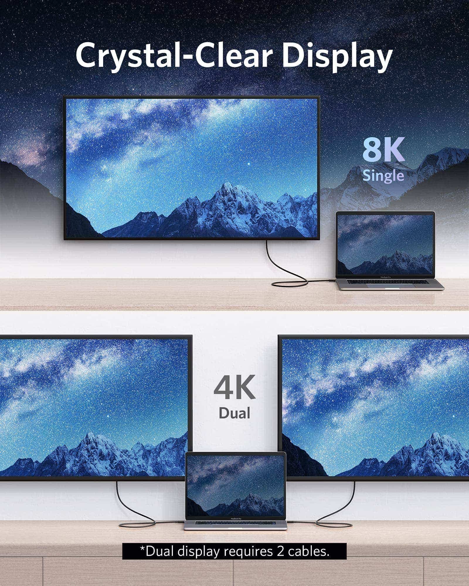 Anker USB-C to USB-C Thunderbolt 4 100W Cable (2.3 ft) - Image 3