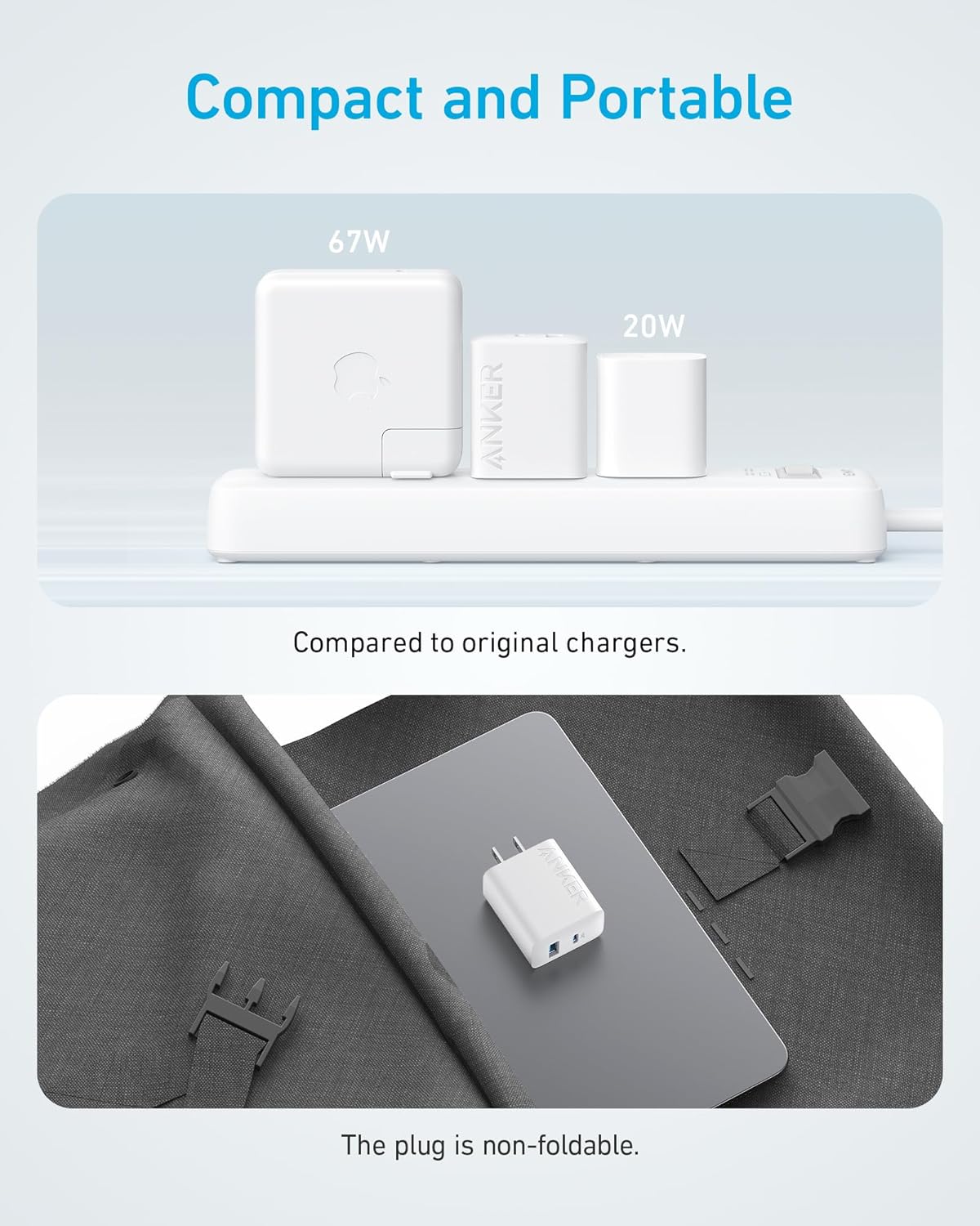 Anker iPhone 16 USB C Charger, 2-Pack 20W Dual Port USB C Charger - Image 3