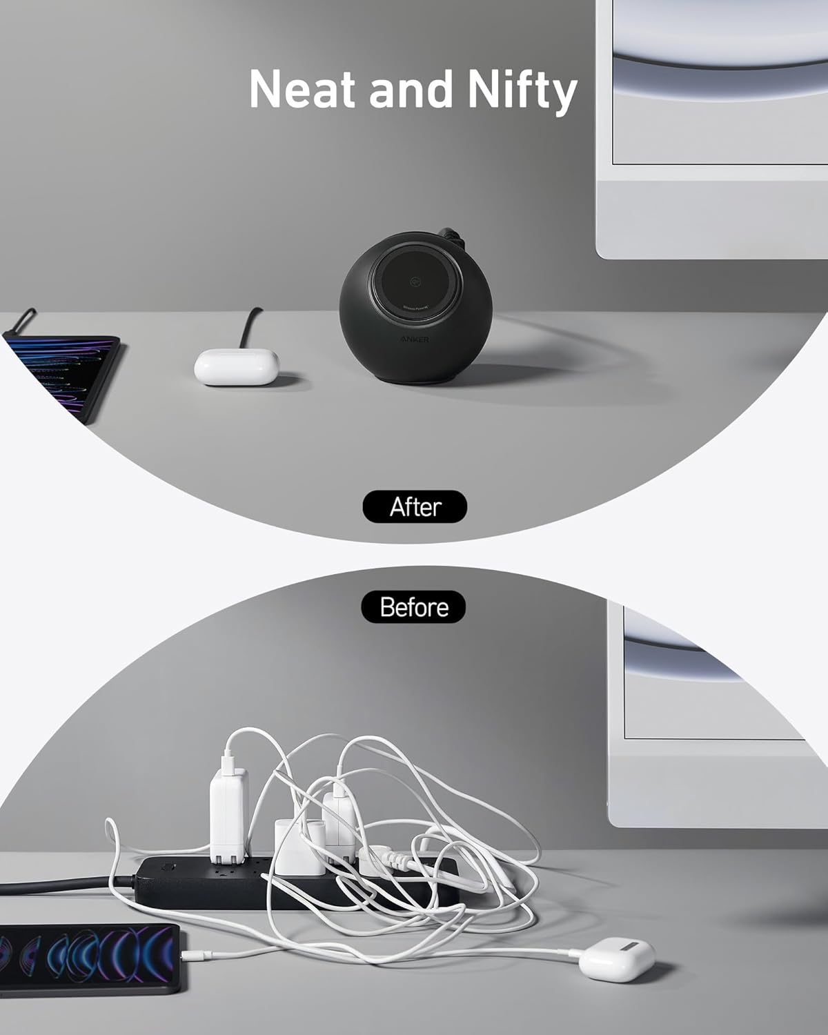 Anker MagGo Magnetic Charging Station, Qi2 Certified 15W Ultra-Fast MagSafe Wireless Charger - Image 4